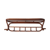Wooden wall coat holder