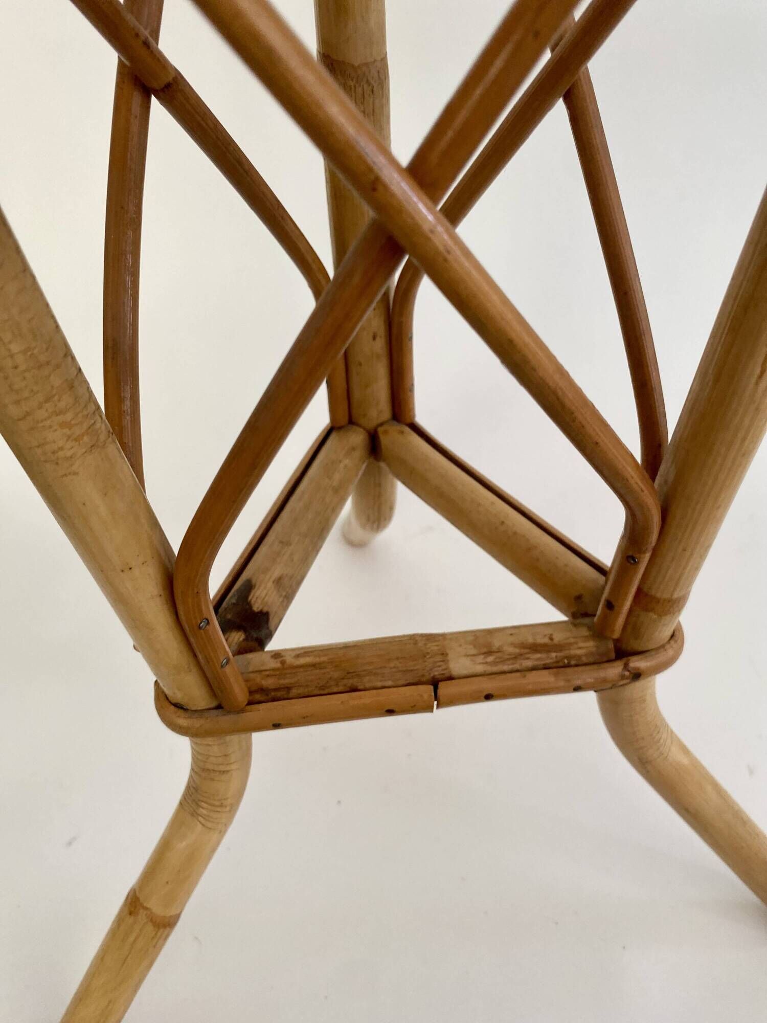 Rattan side table, 1960s