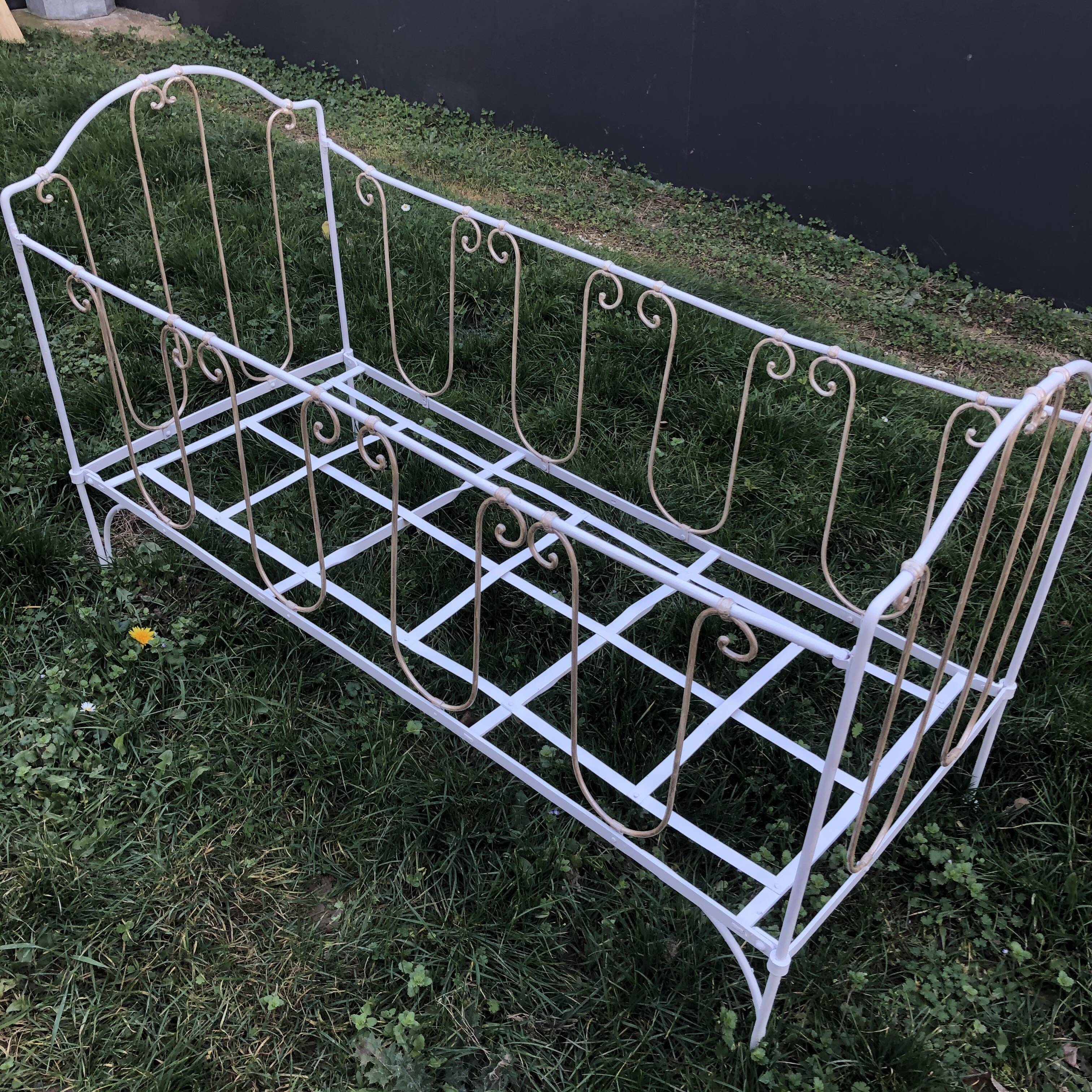 Redesigned wrought iron bed