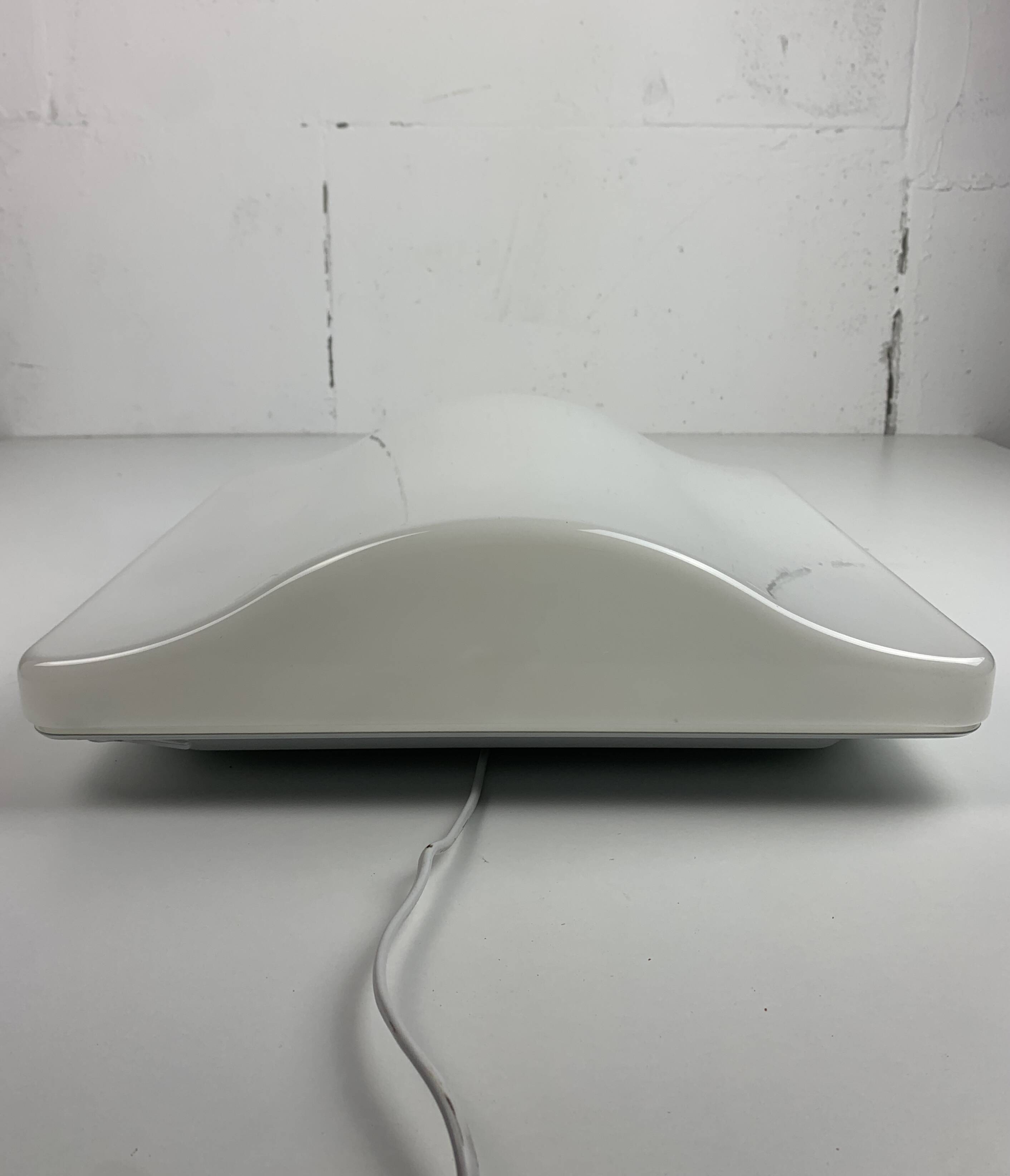 Set of 4 midcentury space age wavy wall lamp by Guzzini,model 5359