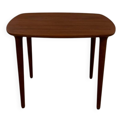 Table basse en teck Gustav Bahus, style Mid-Century années 60