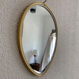 Vintage mirror 1960 asymmetrical mirror - 25 x 20 cm