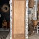 Vintage Art Deco bevelled wardrobe door, solid oak, Azalée.