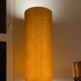 Sequin floor lamp - vintage ceramic and fabric 1970's