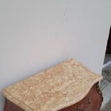 Louis XV Style Commode Stamped in Richly Decorated Rosewood Marquetry