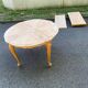 Renovated Louis XV extendable round dining table 205cm