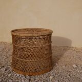 Vintage rattan stool