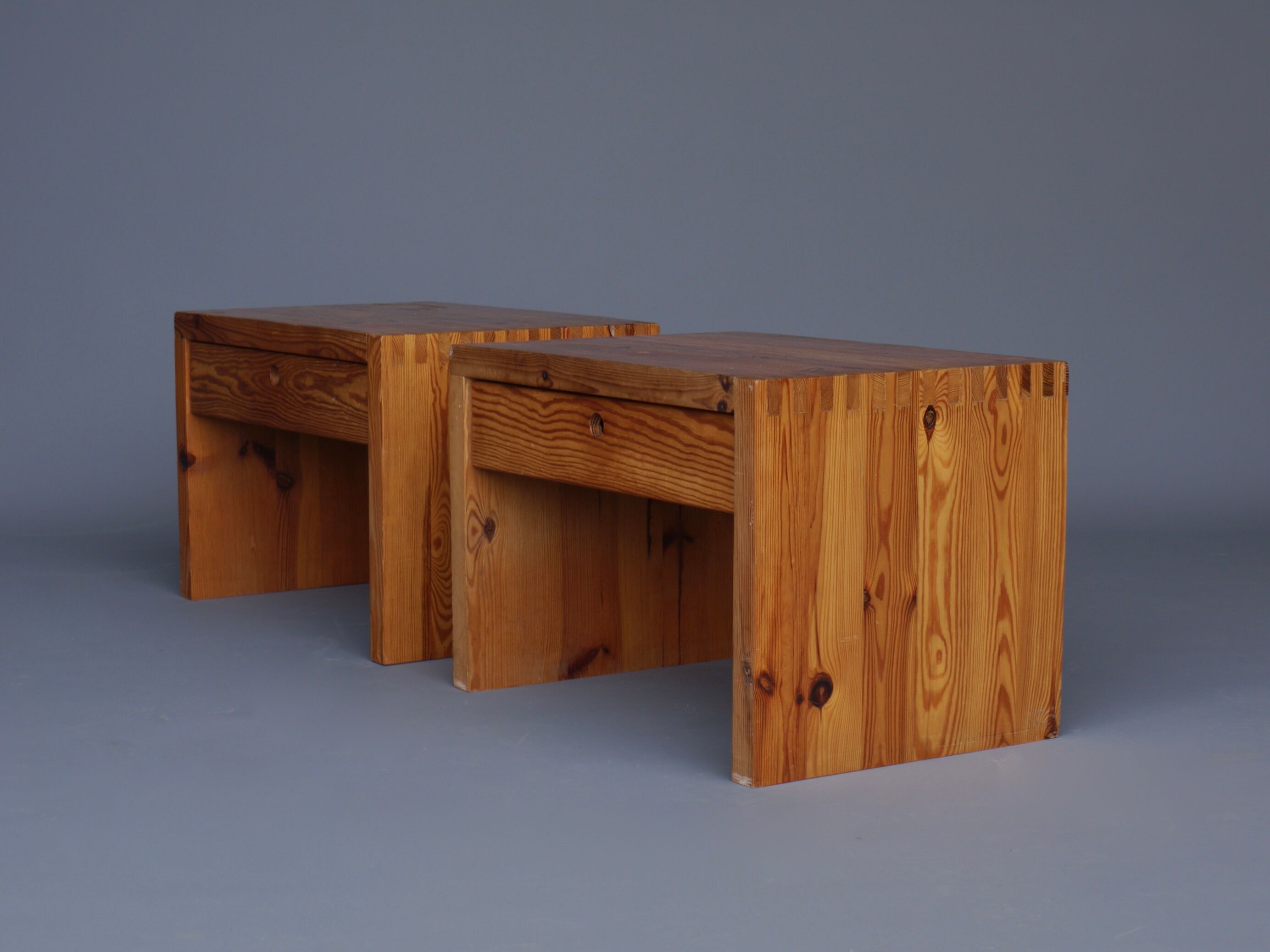 Bedside cabinets nightstands by Ate van Apeldoorn for Houtwerk Hattem