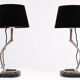 Pair of Eichholtz table lamps with stirrups from 1980s