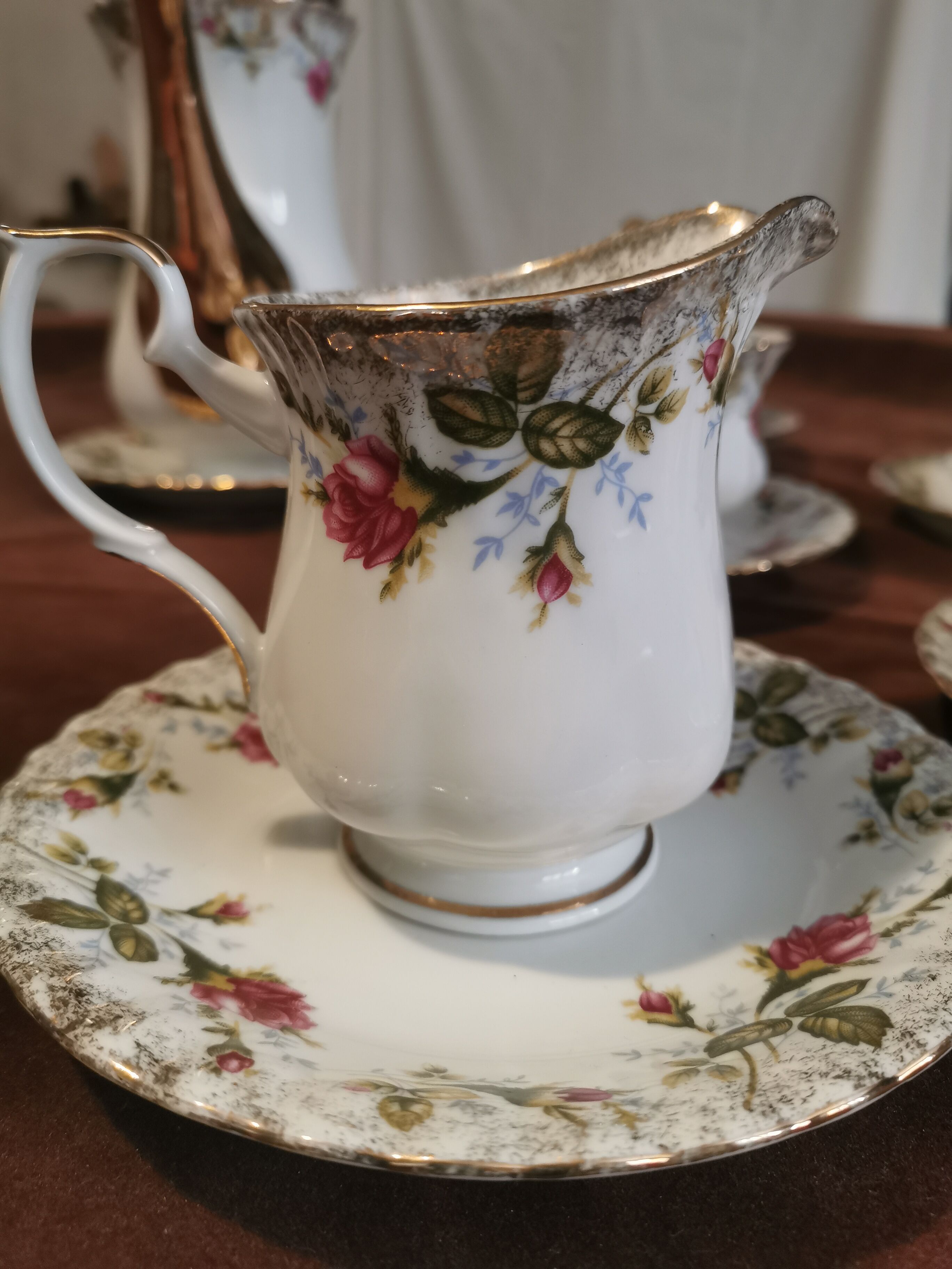 Vintage tea set in chodziez porcelain