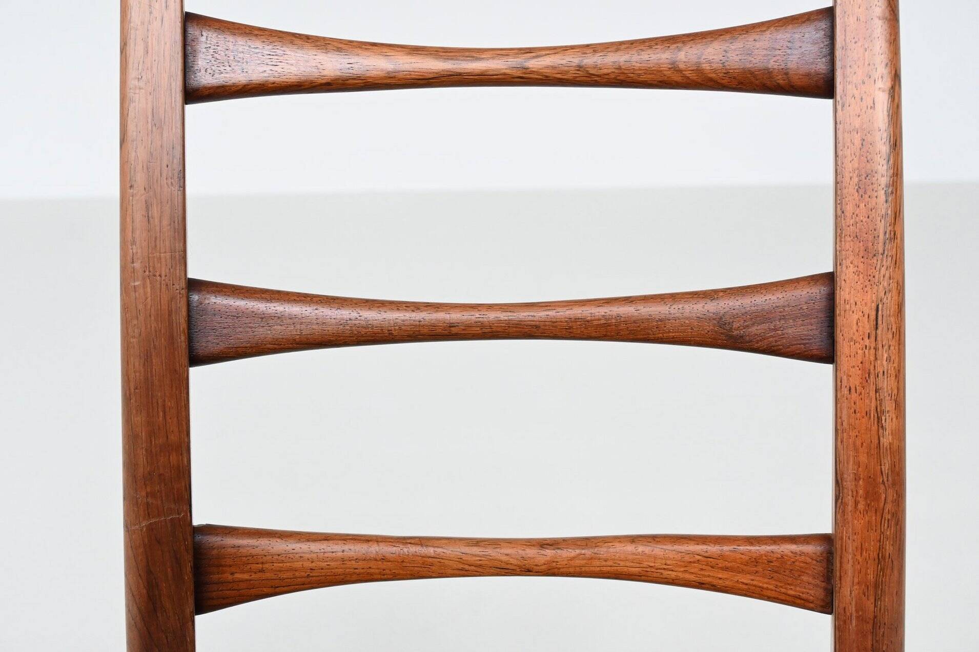 Chaises de salle à manger 'Lis' de Niels Koefoed en palissandre Koefoeds Danemark 1960