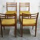 Set of four dining chairs by E vintage gum for G-plan, 1960 s