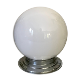 Opaline and chrome ceiling