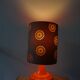 Lampe en ceramique orange années 70