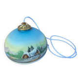 Antique decorated opaline suspension