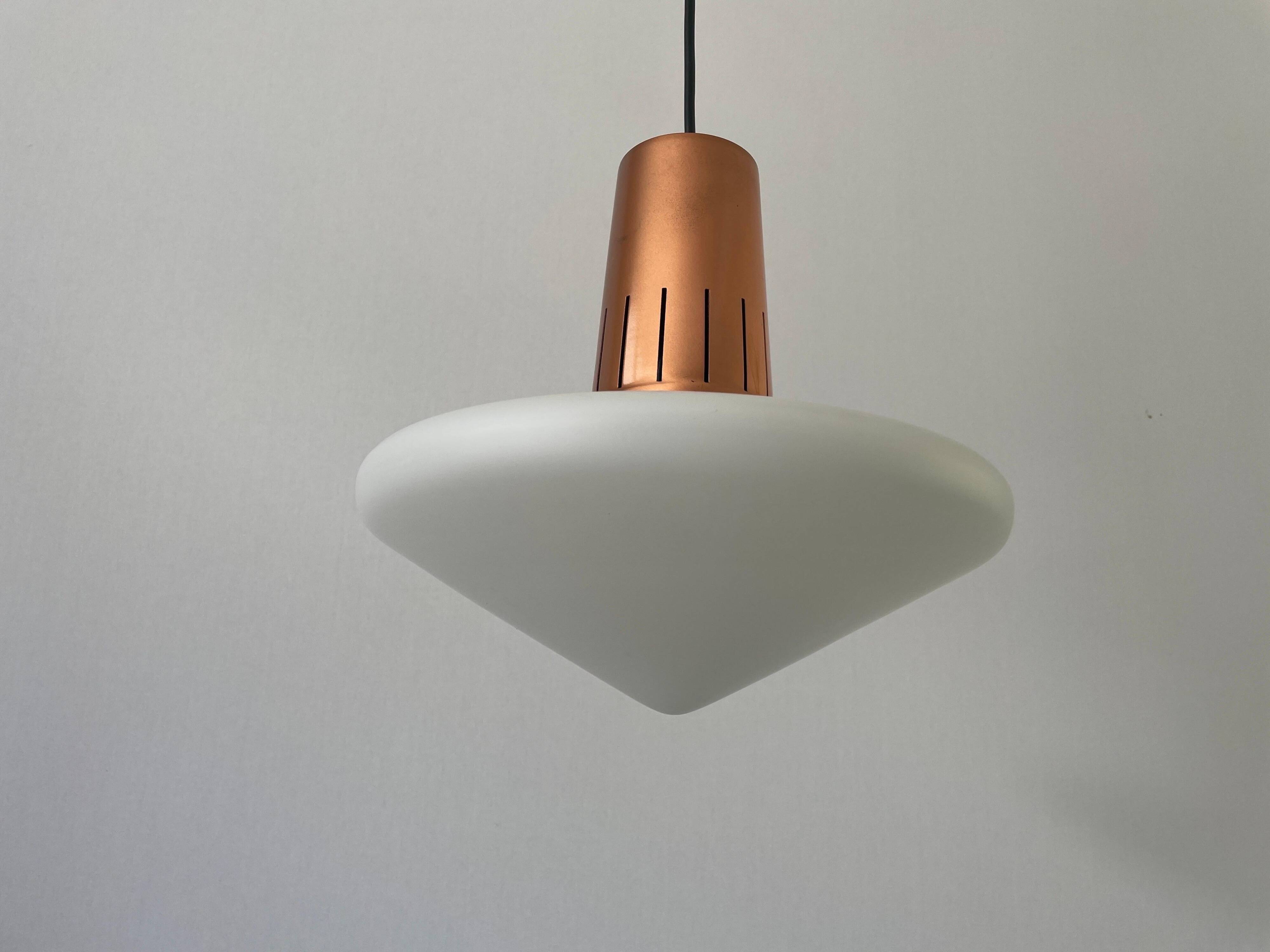 Pyramidal glass ceiling light, 1960s, Germany