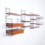 Teak Wall System by Kajsa & Nils Nisse Strinning for String, 1960s