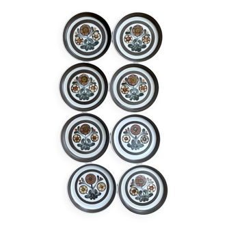 Set of 8 Langley "Mayflower" Dessert Plates