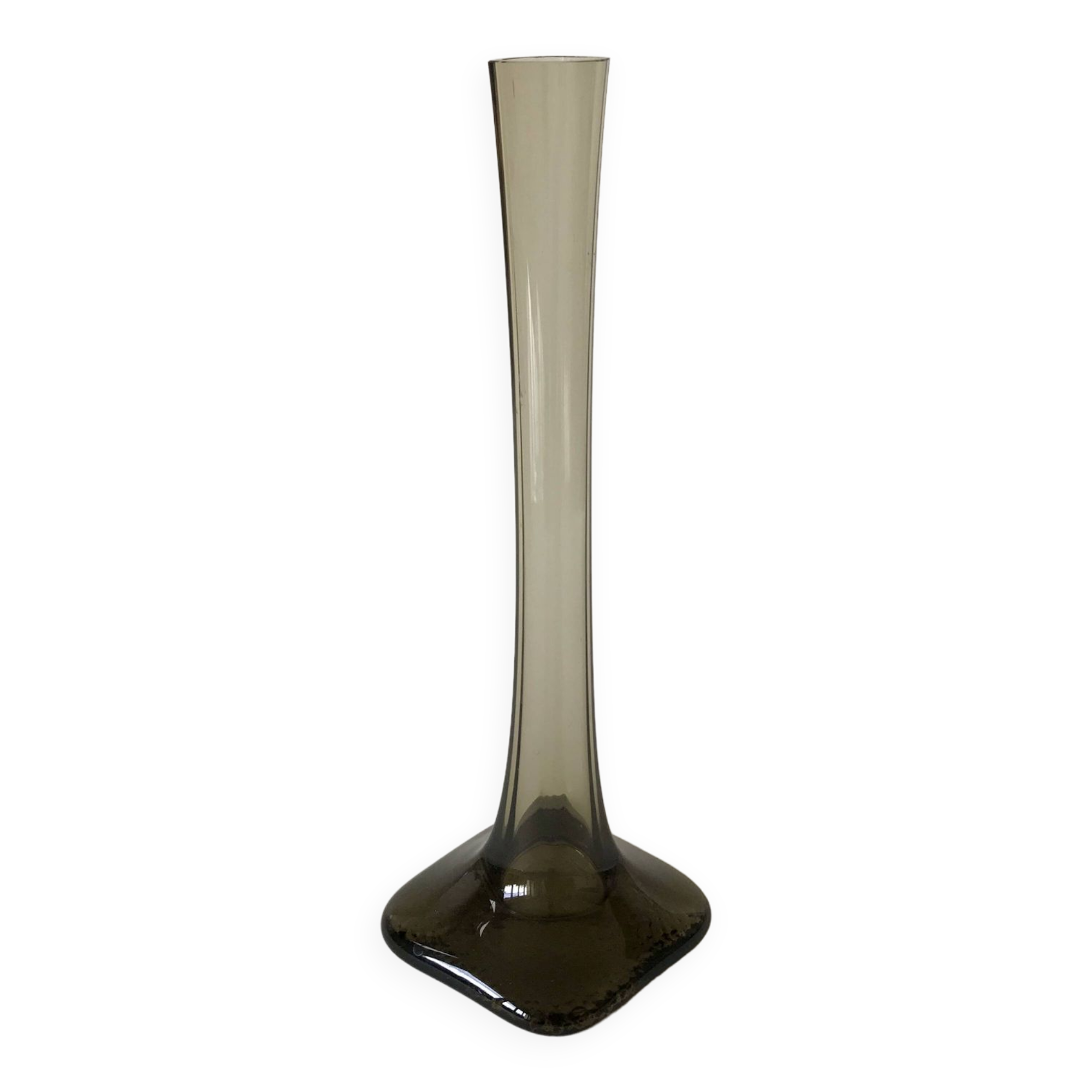 Designer glass soliflore vase from the 70s and 80s