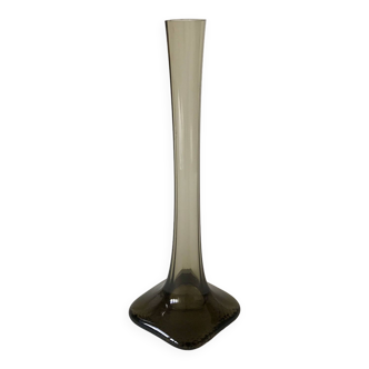 Vase soliflore en verre design années 70-80