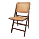 Chaise pliante cannée