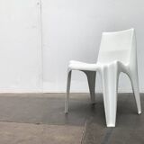 Stackable German chair in mid-century space age style by Helmut Bätzner for Bofinger, 1960s.