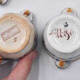 Service a cream Sarreguemines montmorency uc 6 pots 1 tray