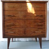 Compass feet chest of drawers