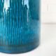 Lampe de table scandinave en grés cérame abat-jour raffia, Nymølle pottery, Danemark 1960s