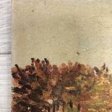 Oil on vintage panel