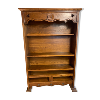 Oak floral shelf