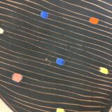 Empty cut trilobed ceramic pocket from the 50s