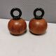 Pepper and salt grinders designed by nissen denmark in teak