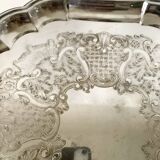Silver metal tray