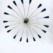 Sputnik 18-Arm Ceiling Lamp from Kaiser Leuchten, Germany, 1950s