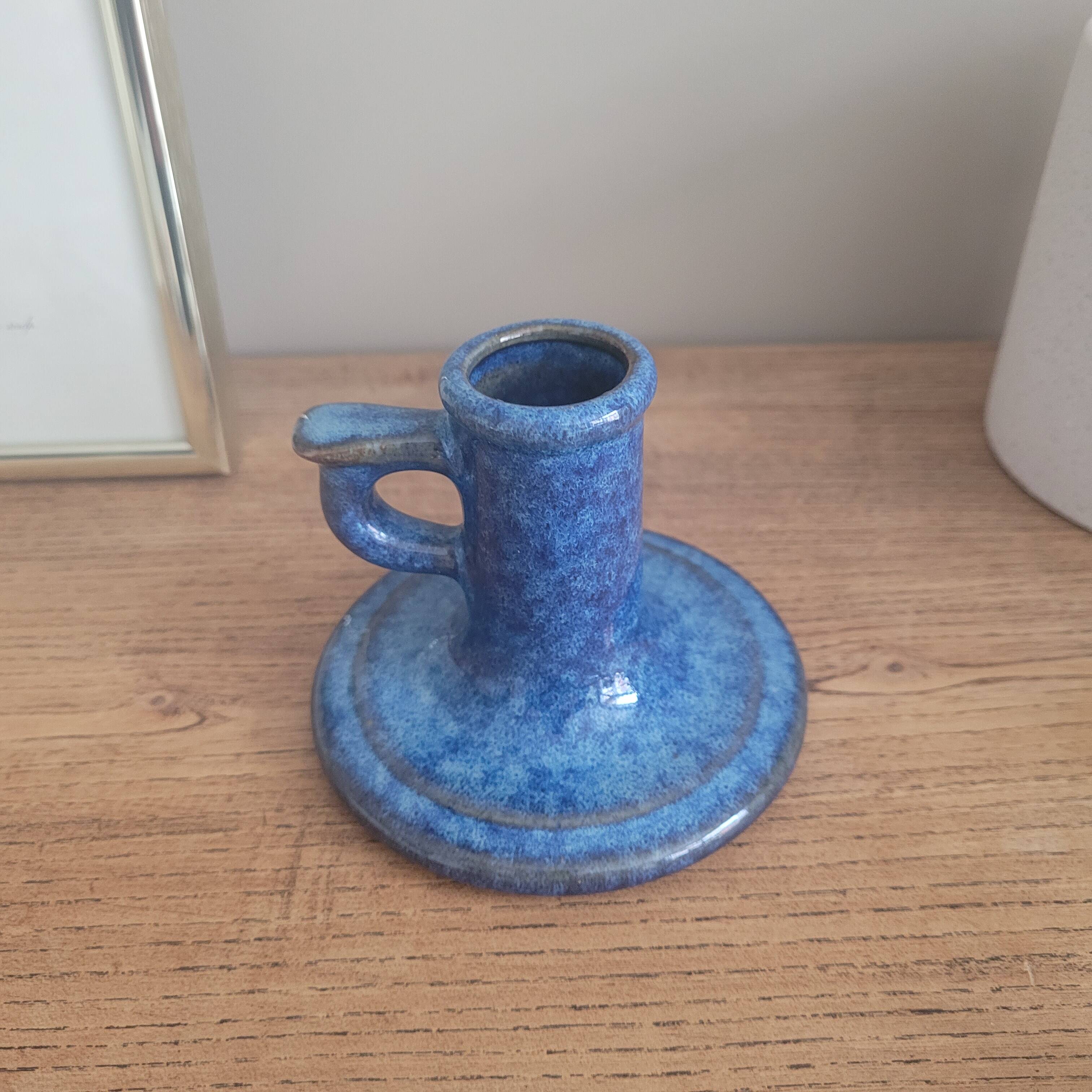 La Redoute x Selency ceramic candle holder 02 blue