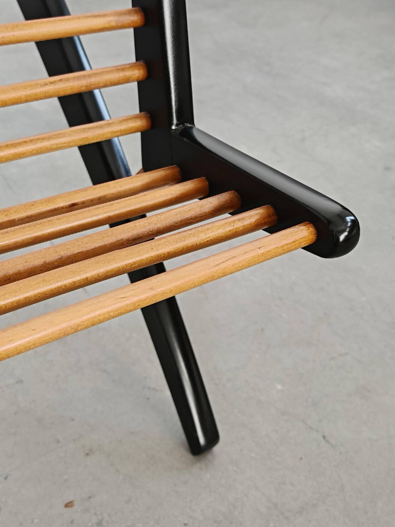 Mid Century Modern Gazelle coffee table in pear wood from the 1960s.