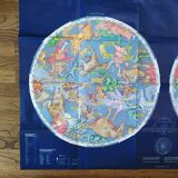 Map of the sky and constellations