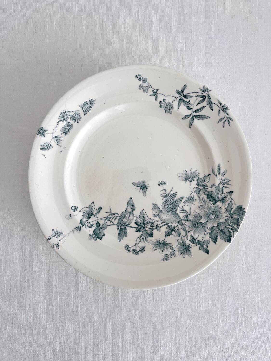 Longwy “Mignon” low ironstone fruit bowl