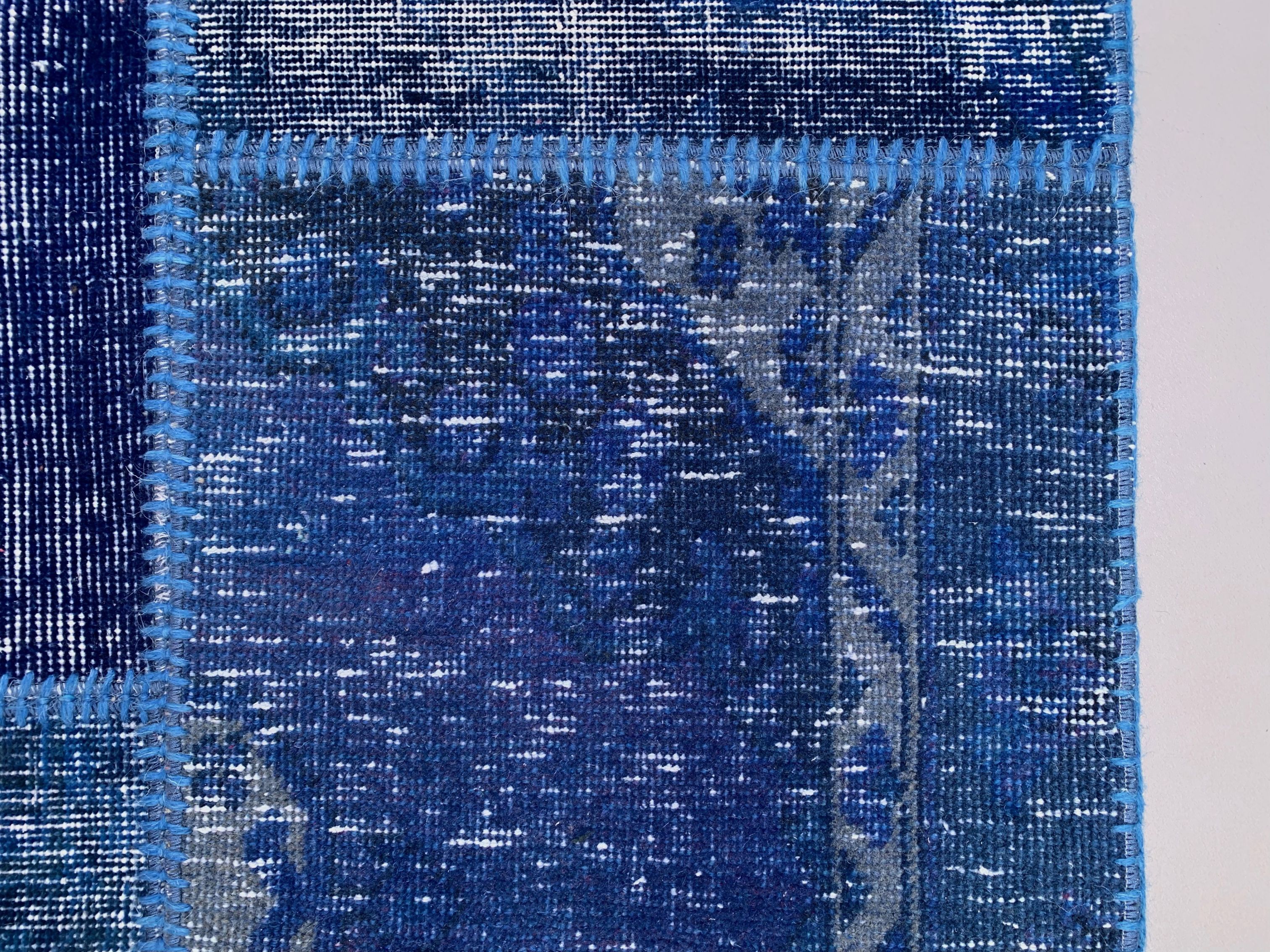 Distressed turkish patchwork rug 183x123 cm