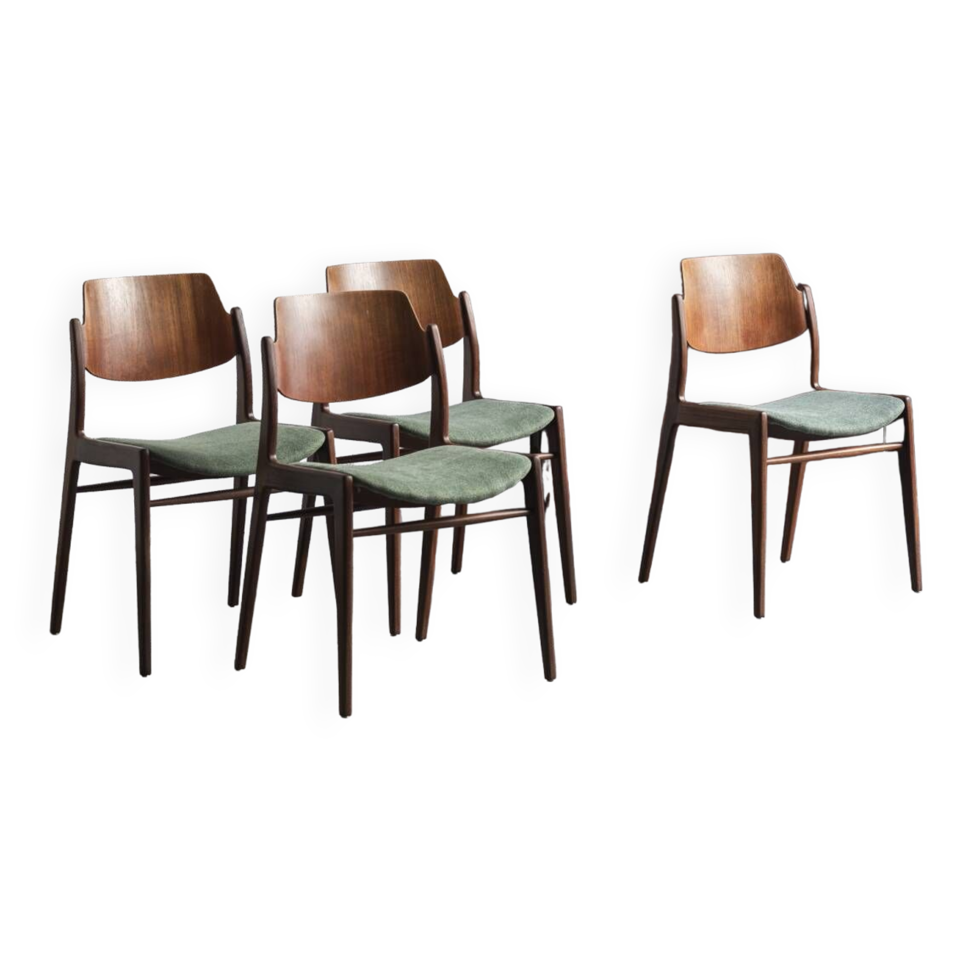 Set of 4 dining chairs by Hartmut Lohmeyer for Wilkhahn, Germany, 1950s
