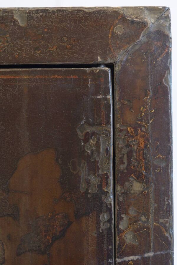Armoire chinoise à décor peint – Province du Shanxi, début XXᵉ siècle