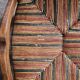 Pair of turned wooden spool armchairs, mid-20th century, France