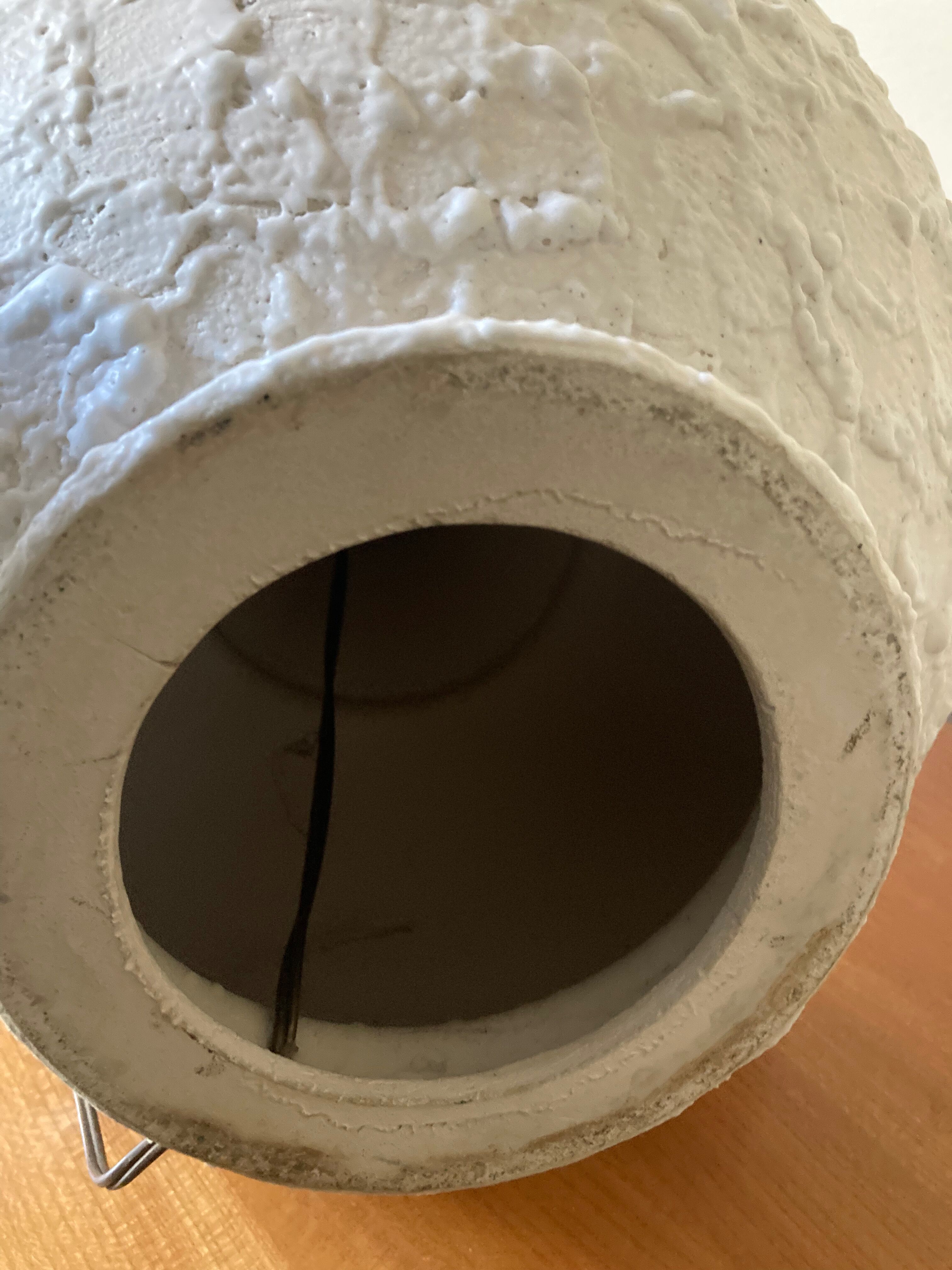 Large vintage ceramic lamp foot 50s