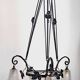 Degué 4-light Art Deco chandelier Width 62 cm Height 93 cm