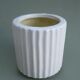 Vase céramique craquelée cylindrique