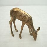 Duo doe and brass deer