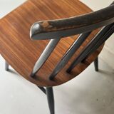 2 chaises scandinave en teck Fanett par Ilmari Tapiovaara, design 1950