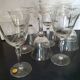 2 large crystal water glasses engraved Villeroy & Boch tulip shape