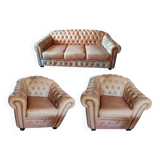 Salon trois pièces chesterfield